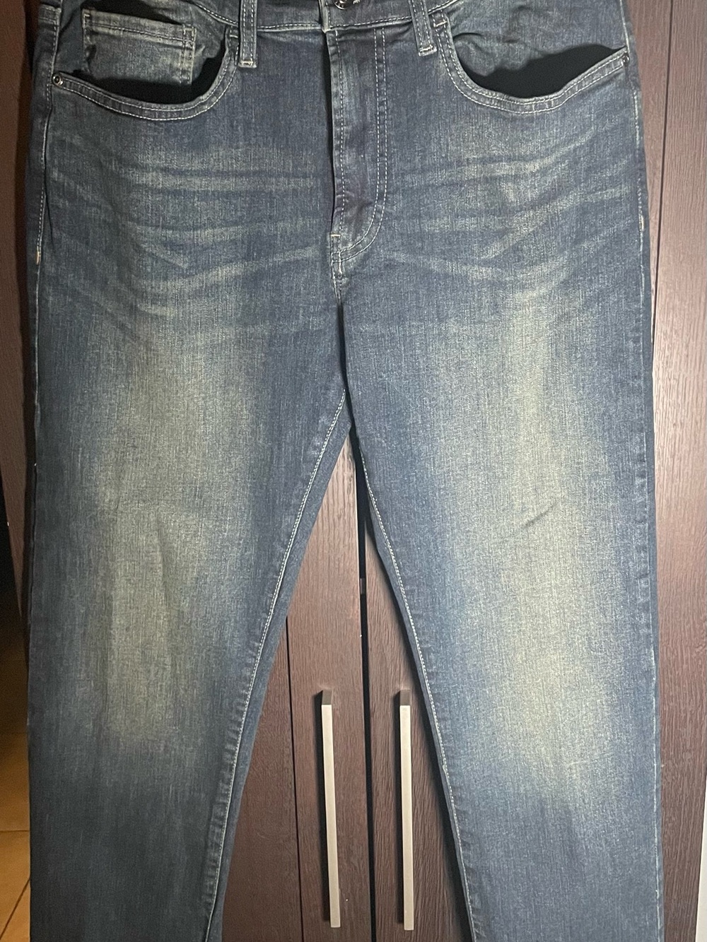 Nautica Men's Faded Blue Skinny Jeans